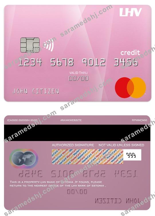 Estonia LHV bank credit mastercard
